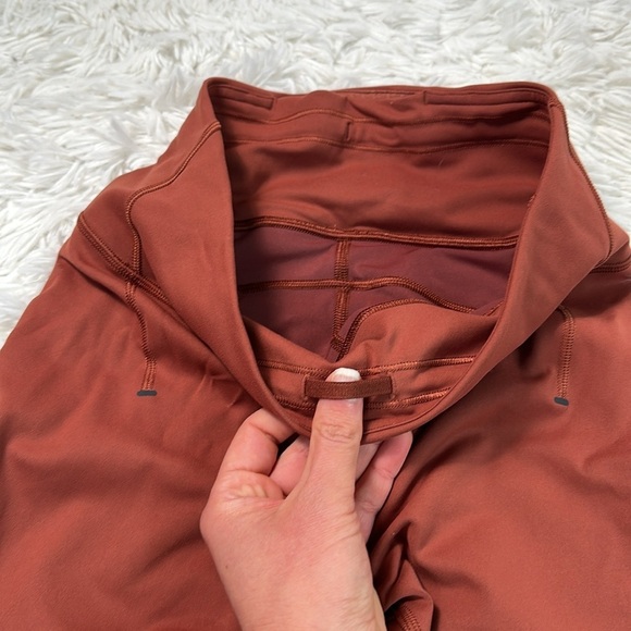 Lululemon Everlux and Mesh High-Rise Short 10" Dark Terracotta - Picture 3 of 6